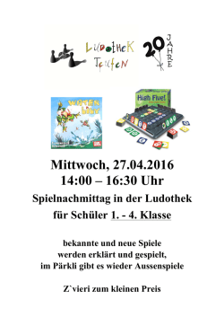 Spielnachmittag
