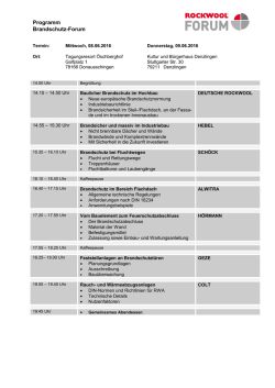 Programm Brandschutz