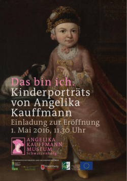 Einladung - Angelika Kauffmann Museum Schwarzenberg