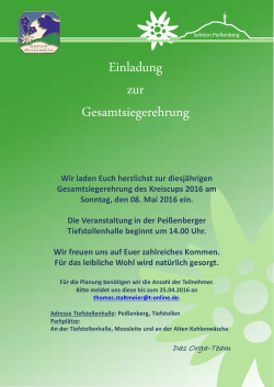Einladung zur Gesamtsiegerehrung - sc