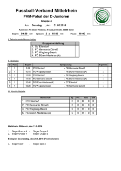 Fussball-Verband Mittelrhein FVM-Pokal der D