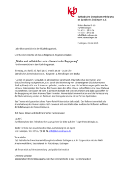 Humor in der Begegnung (Einladung) - AK