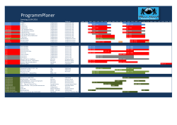 ProgrammPlaner - Flow