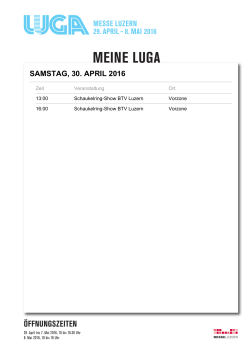 meine luga samstag, 30. april 2016