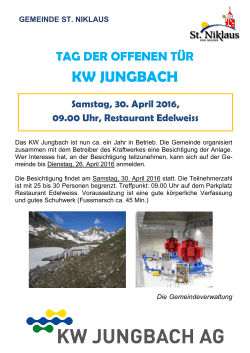 kw jungbach - Gemeinde St.Niklaus