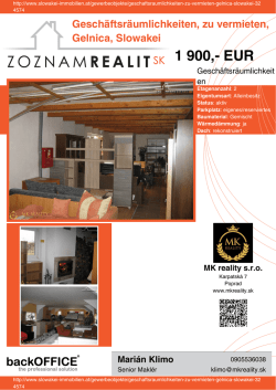 Druck - Immobilien der Slowakei