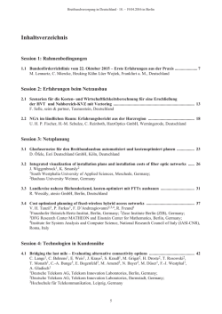 ITG-Fachbericht 262: Breitbandversorgung in - VDE