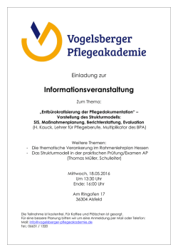 Informationsveranstaltung - Vogelsberger