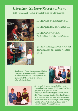 Kinder lieben Kaninchen - Kleintierzuchtverein K25 Fulda