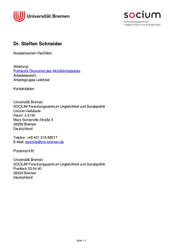 Dr. Steffen Schneider - socium