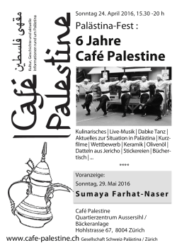 flyer - Café Palestine