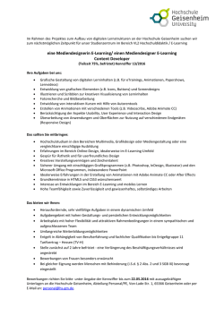 einen Mediendesigner E-Learning Content Developer