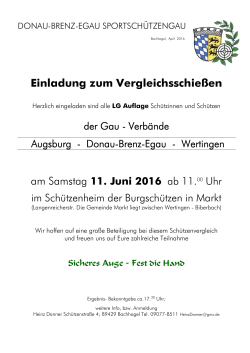 2016 Senioren Einladung Gauvergleich - Donau - Brenz