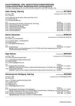 HAUPTVERBAND DER GERICHTSSACHVERSTÄNDIGEN