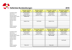 Helferliste Bundesübungen 2016