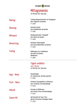 Wochenmenüs vom 18.
