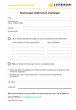 E-Rechnung - Lehmann