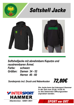 Softshell-Jacke - SG
