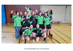 Die TSG-Volleyballdamen feiern der Klassenerhalt