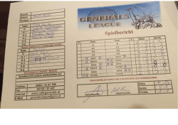 Spielbericht - Generals League