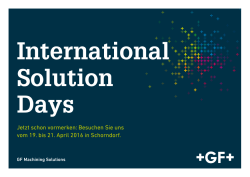 International Solution Days