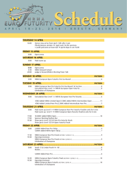 a PDF Schedule - NRHA European Futurity