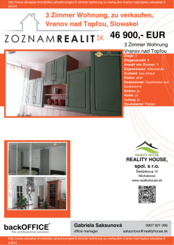 Druck - Immobilien der Slowakei
