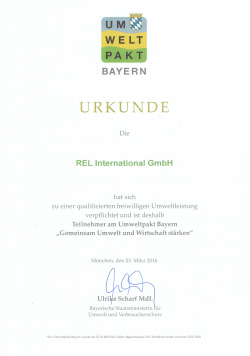 Umweltpakt Bayern - REL International