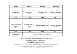 Speiseplan - Gymnasium Königsbrunn