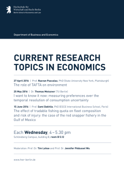 Current researCh topiCs in eConomiCs