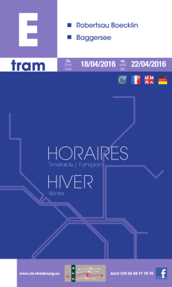 horaires hiver