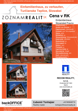 Druck - Immobilien der Slowakei