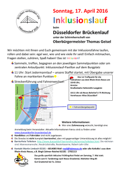 Inklusionsfahnenlauf 2016 - Sportjugend Rhein-Kreis