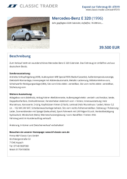 Mercedes-Benz E 320 (1996) 39.500 EUR