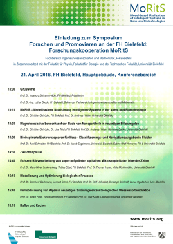 Einladung zum Symposium Forschen und Promovieren an