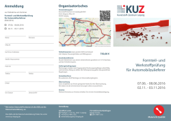 Ihr Seminarflyer - Kunststoff