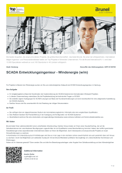 SCADA Entwicklungsingenieur - Windenergie Job in