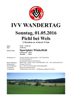 IVV-Wandertag Pichl bei Wels 2016