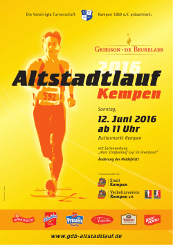 Plakat Altstadtlauf 2016
