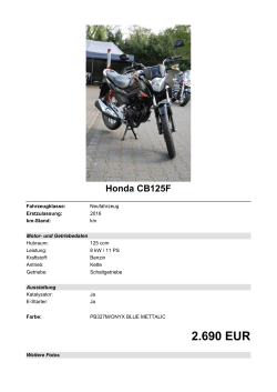 Detailansicht Honda CB125F