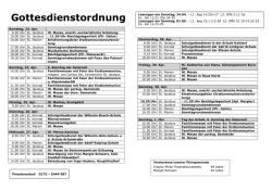 Gottesdienstordnung - Katholische Pfarrgemeinde St. Jacobus. Hilden