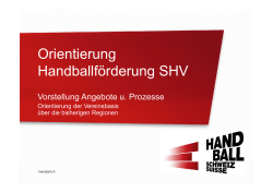 Informations-Veranstaltungen Handballförderung