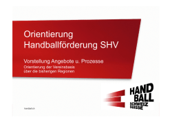 Informations-Veranstaltungen Handballf&ouml;rderung