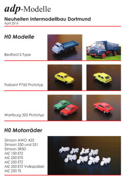H0 Motorr&auml;der H0 Modelle Neuheiten Intermodellbau - adp