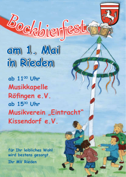 Bockbierfest am 01.05.2016 in Rieden