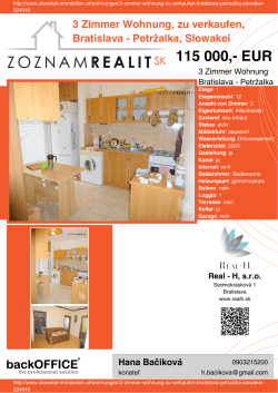 Druck - Immobilien der Slowakei