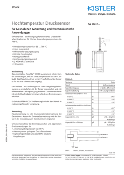 Hochtemperatur Drucksensor