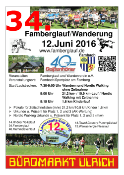 Plakat 34. Famberglauf