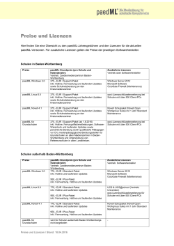 Preise und Lizenzen - Landesmedienzentrum Baden