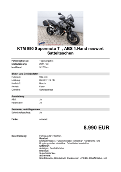 Detailansicht KTM 990 Supermoto T €,€ABS 1.Hand